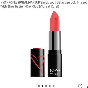 NYX Shout Loud Satin Lipstick - Vibrant Coral